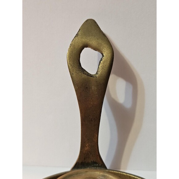 Vintage Collectible Brass Candlestick Holder with Handle - Small Antique Candle - Picture 6 of 6